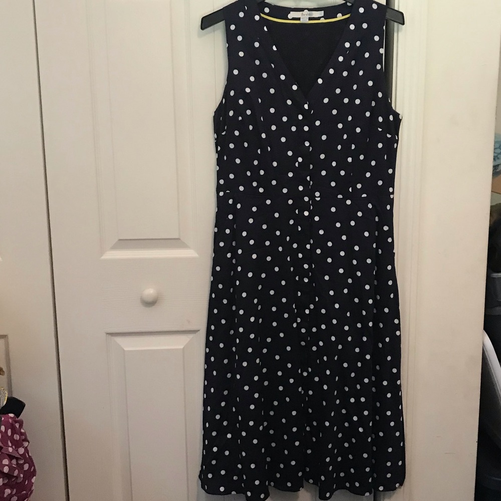 Boden polka dot shirt dress us10